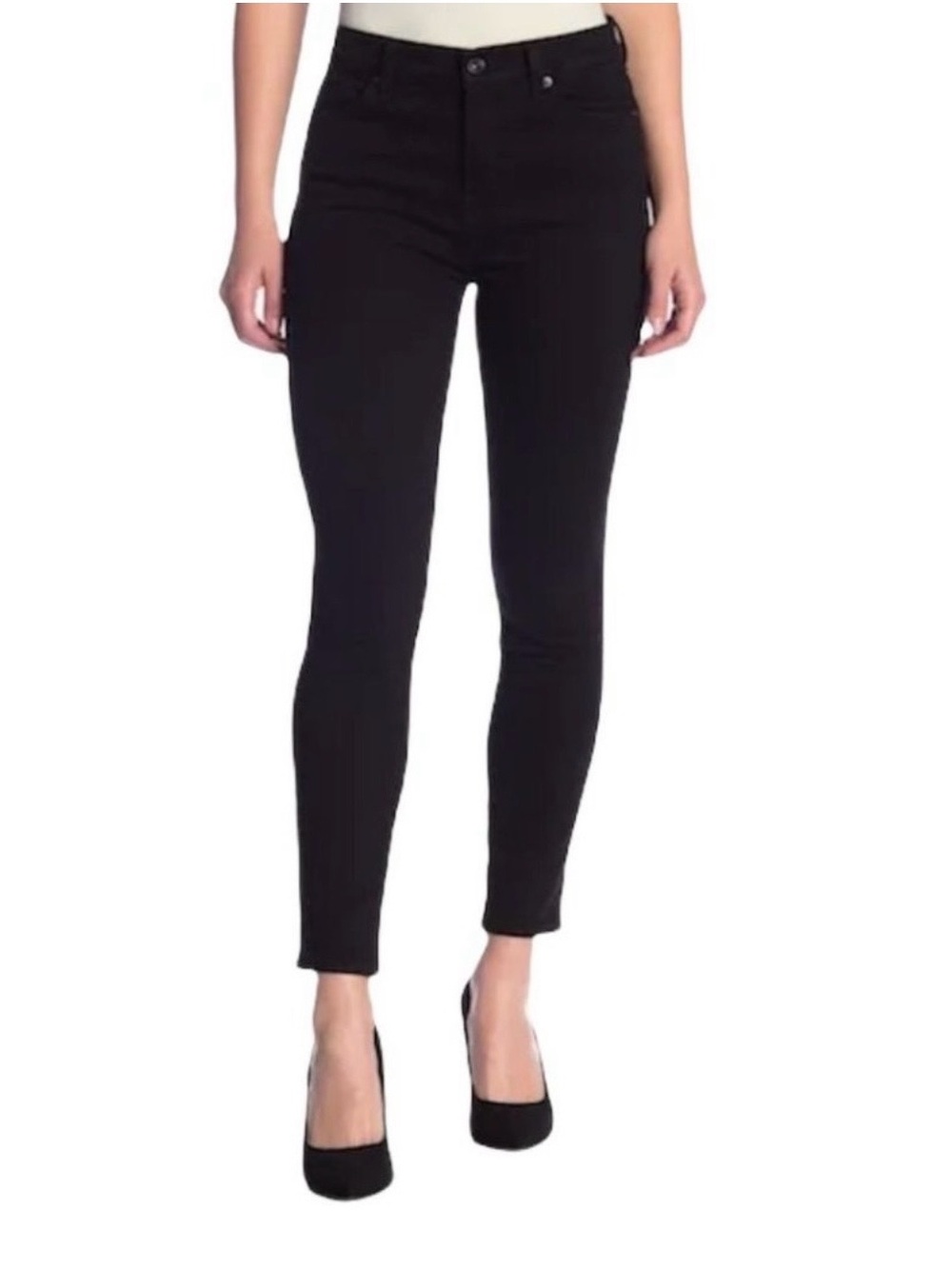 7 For All Mankind Black Skinny Jeans